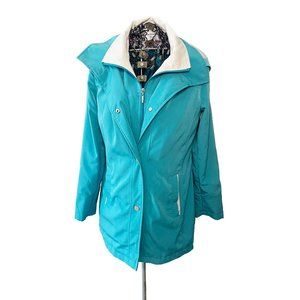 Croft and Barrow coat women’s teal spring size small